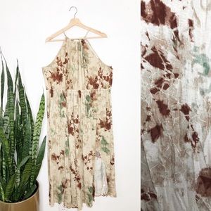 American Rag Halter Maxi Dress, 2X, TieDye